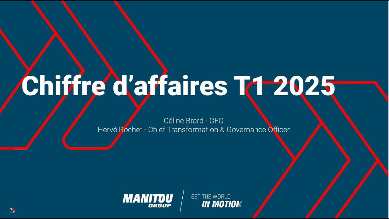 Manitou Group - CA T1 2025 - Replay Webconférence [FR]