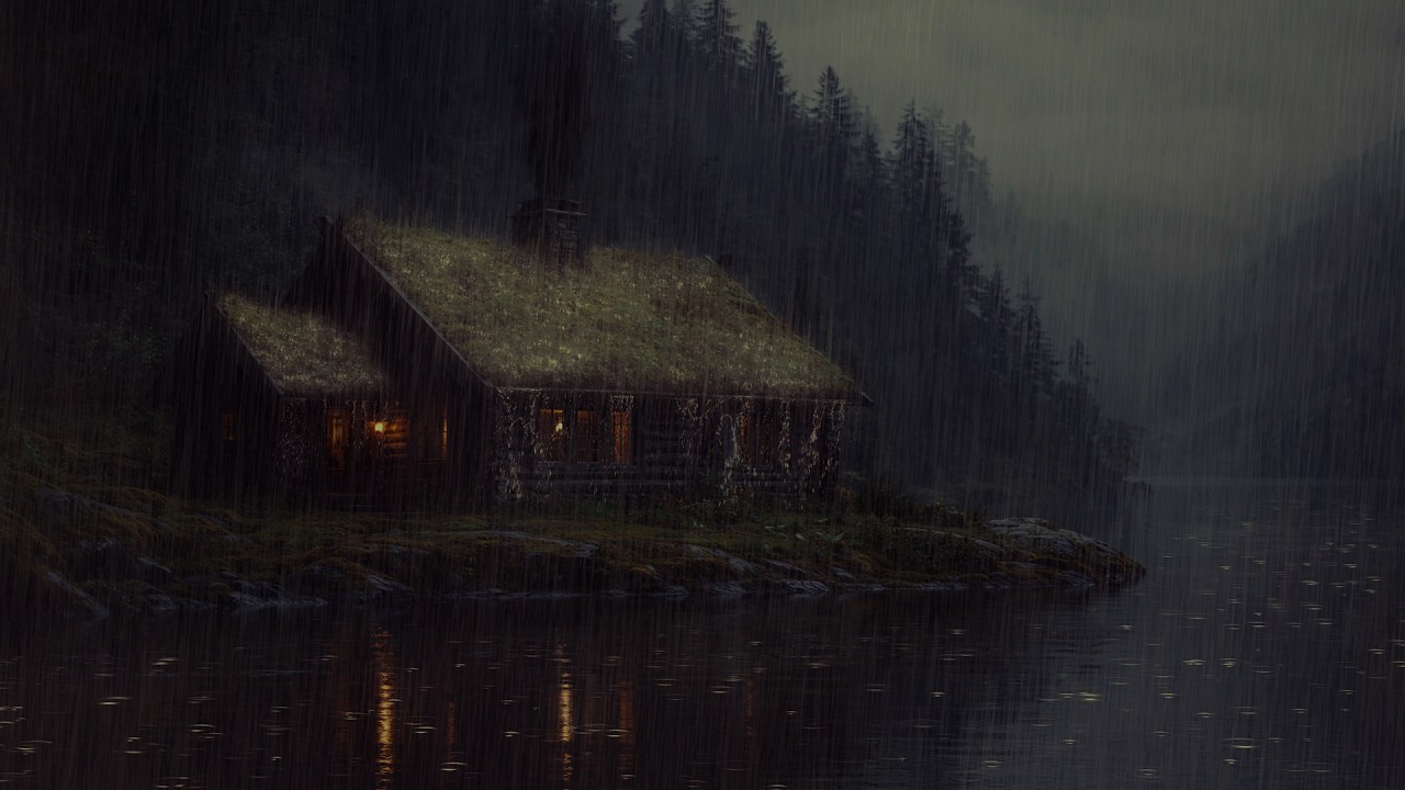 Midnight Deep Forest Thunderstorm 🌩️ Relaxing Rain & Thunder Sounds for Deep Sleep