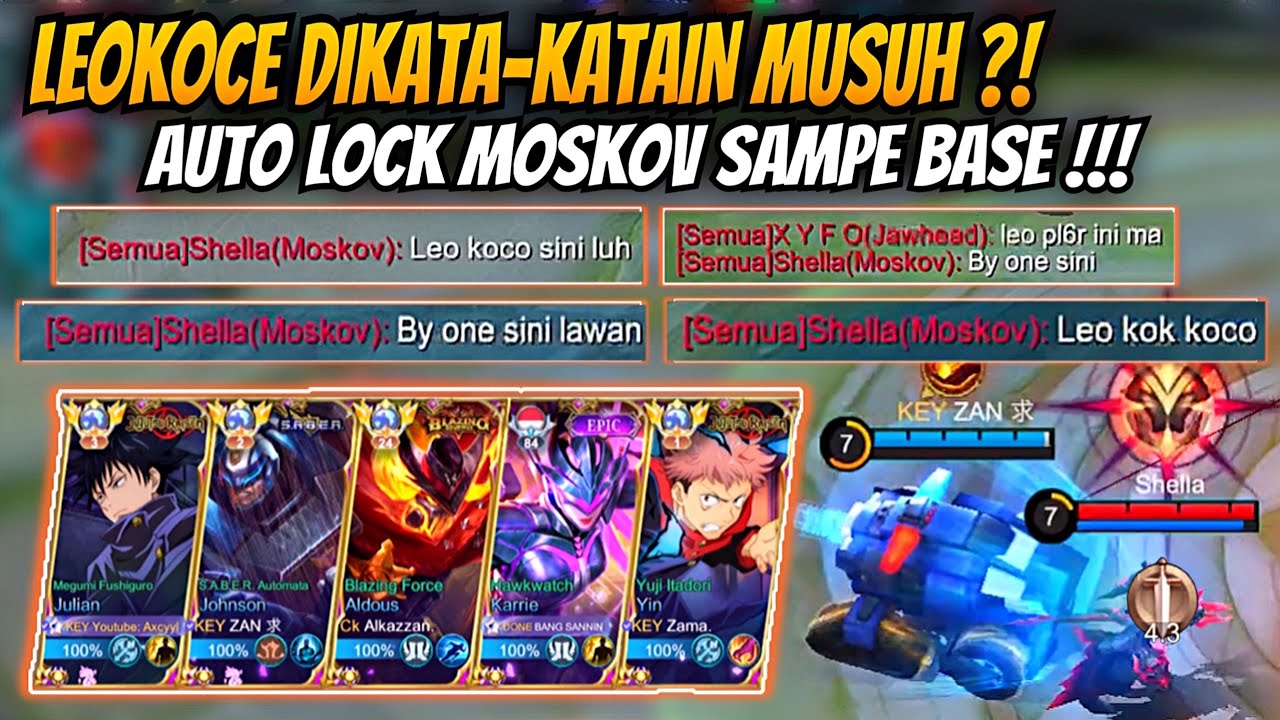 LEOKOCE DIKATA KATAIN MUSUH SAMPE DIAJAK BYONE !? AUTO LOCK MUSUH SAMPE BASE😈