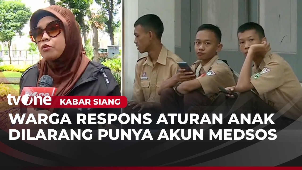 Anak di Bawah 16 Tahun Dilarang Punya Medsos, Apa Kata Warga? | Kabar Siang