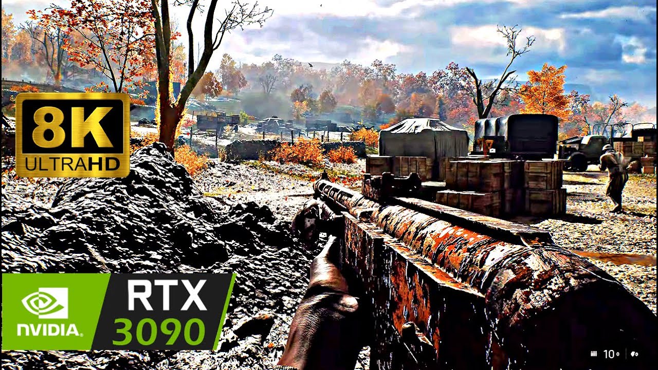 Battlefield 5 - 8K ULTRA Realism! *Max Settings | RTX 3090 | Liberte Mission | I9-10900KF