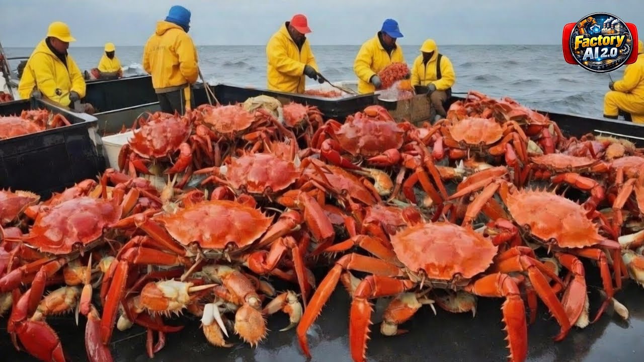 Crab Factory Process | How Crab Meat Is Made From Sea to Plate | Seafood Industry