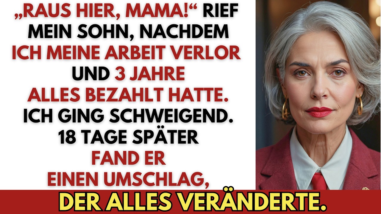 „Raus hier, Mama!“ schrie er. Ich ging. 18 Tage später: ein Umschlag vor seiner Tür.