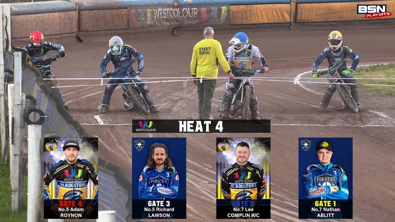 Heat 4 : Gladiators vs Pirates : Play Off Quarter Final Leg 2 : 20/09/2022