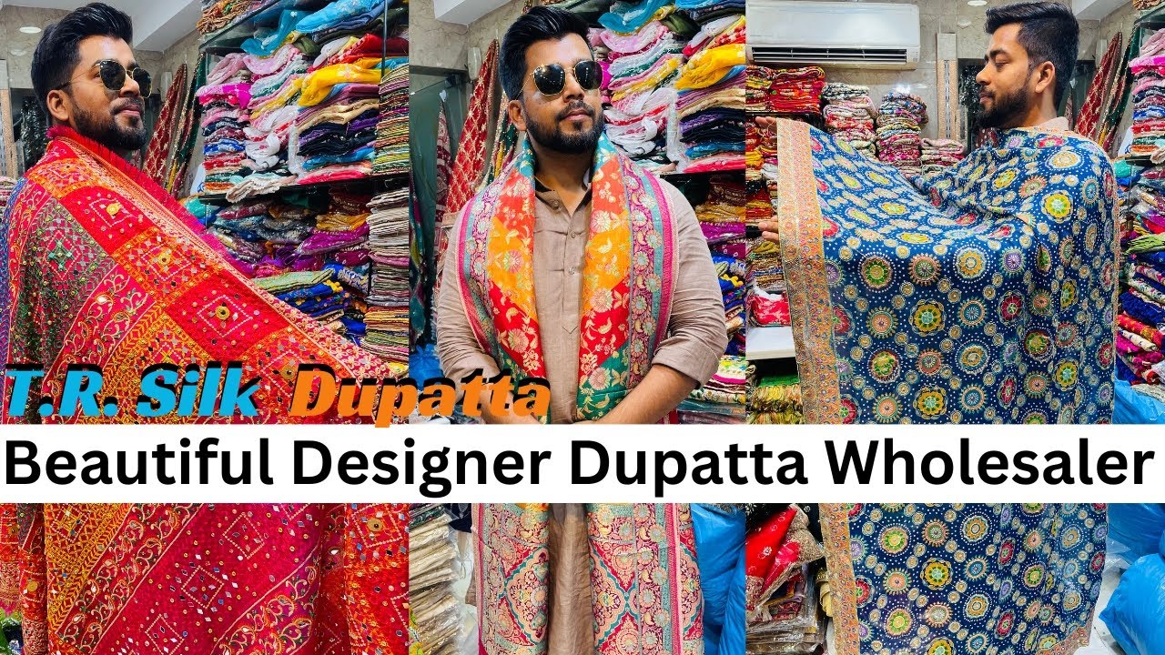 TR Silk biggest dupatta manufacturer Unique Dupatta, wholesale Heavy Luxury  Amarcolony. Wholesale