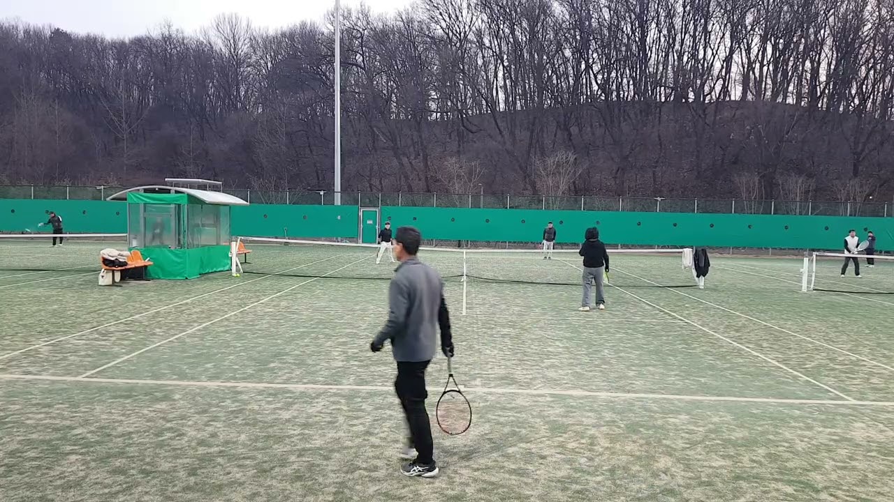 테니스 게임 양주테니스클럽 권영백 정미덕 배재영 임영숙