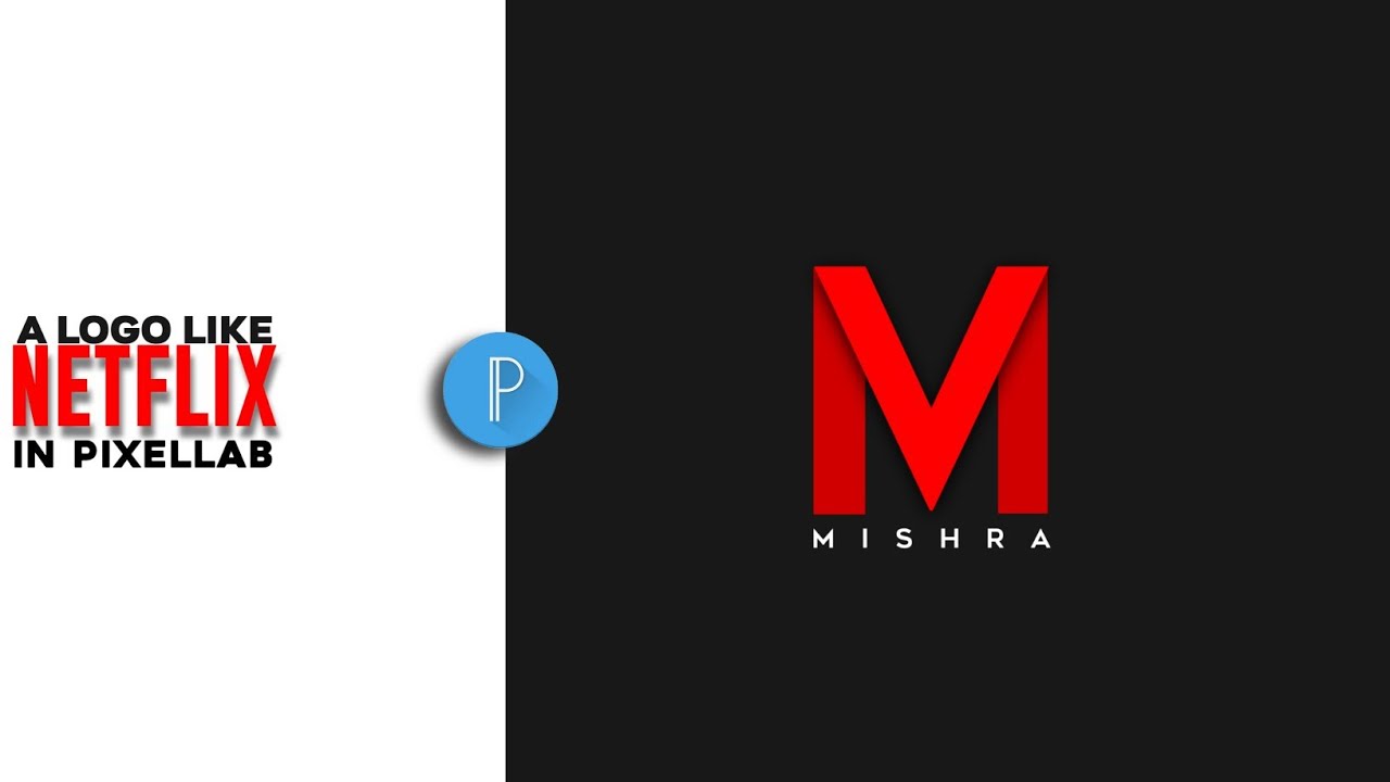 M Letter LOGO DESIGN [PixelLab] || How to make Logo like #Netflix in #Pixellab,#Android,#Logo,#TEXT