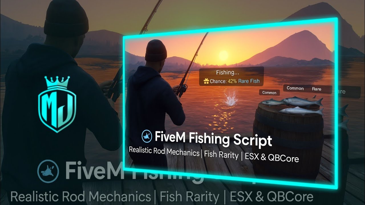 [FREE] 🎣 Advanced Fishing Script for FiveM | ESX & QBCore Support | MJ DEVELOPMENT