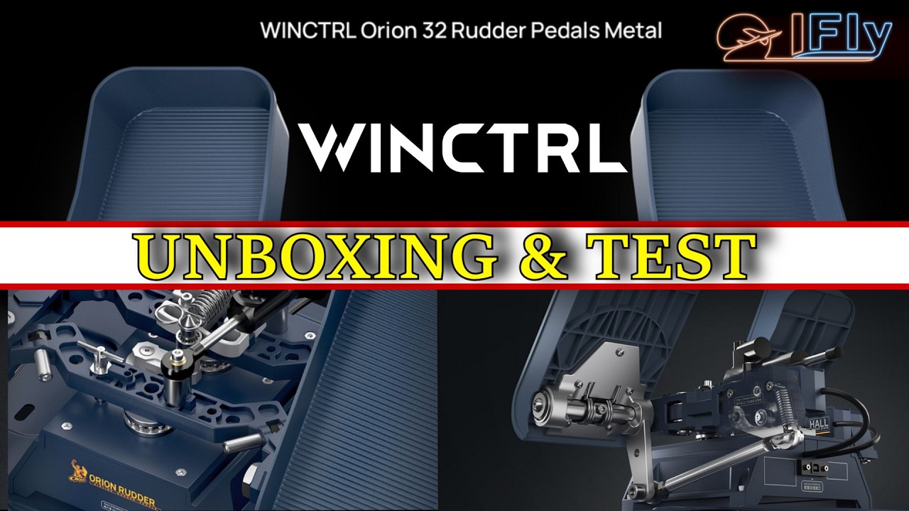 WINCTRL ORION 32 RUDDER PEDALS | UNBOXING & TESTVIDEO |