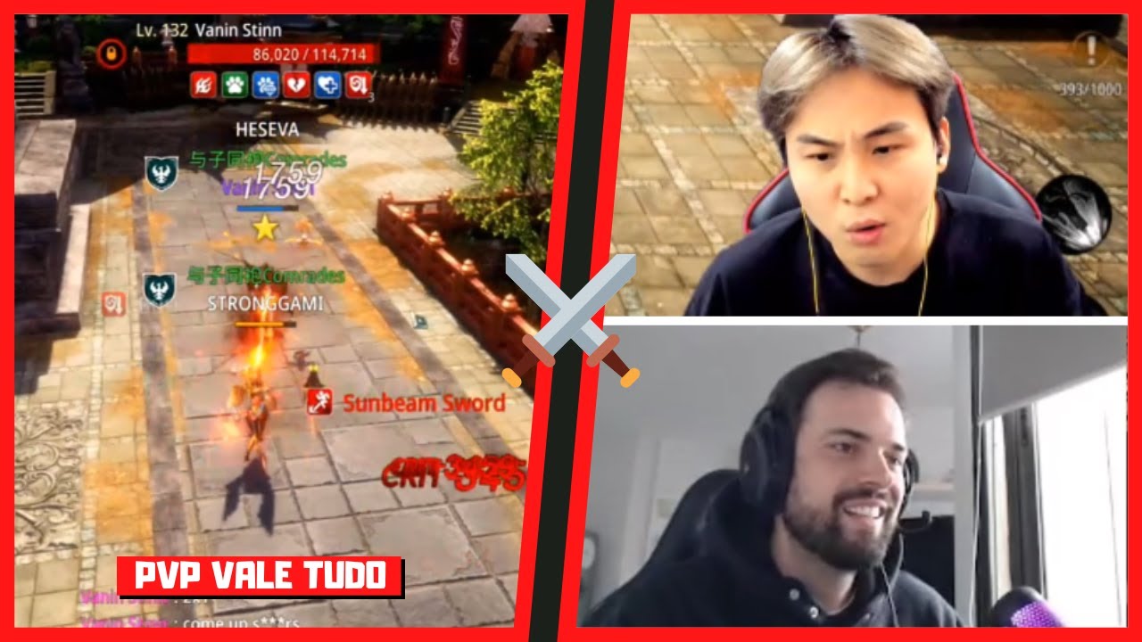 GAMI vs VANIN NO PVP DAS RUAS, VALENDO TUDO | MIR4