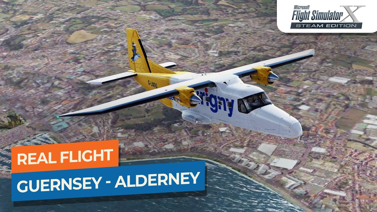 [Real Flight] Guernsey to Alderney - Dornier Do228 Aurigny｜Drawyah