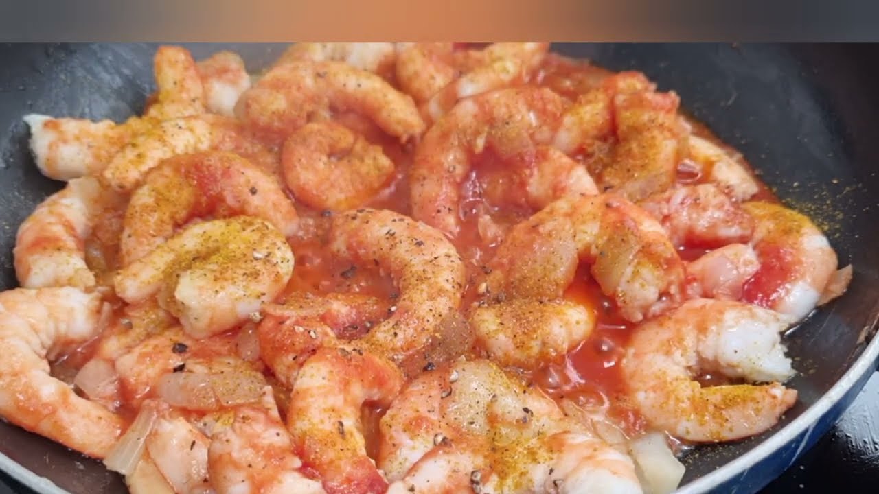 meilleure recette crevettes sautées à l'ail ,oignons, rapide en 10 minutes