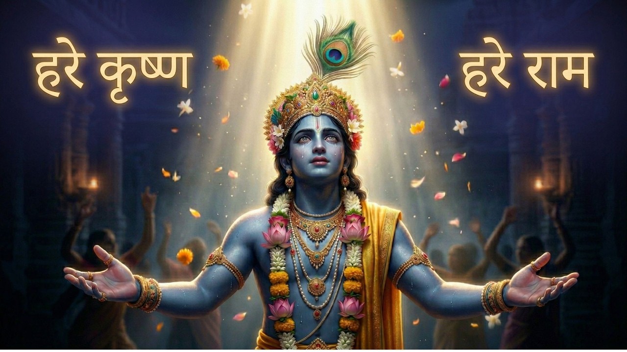 Hare Krishna Hare Rama Maha Mantra | 1 Hour Powerful Krishna Dhun |  Peace & Positive Energy