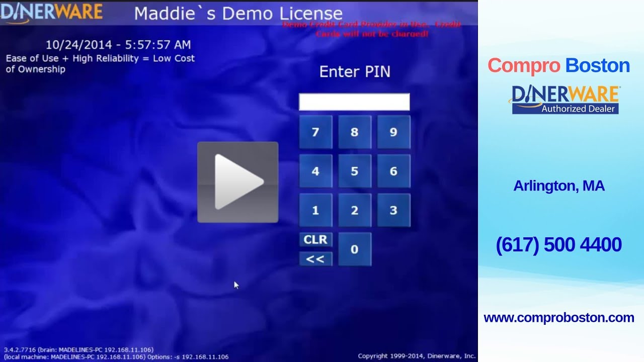 Dinerware POS System for Fine Dining Restaurant - Local POS Dealer in Boston area