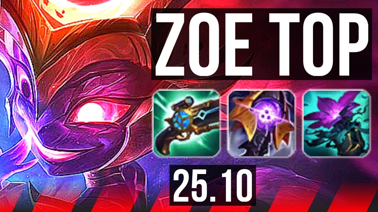 ZOE vs DARIUS (TOP) | 75% winrate, 8/1/10 | EUNE Challenger | 25.10