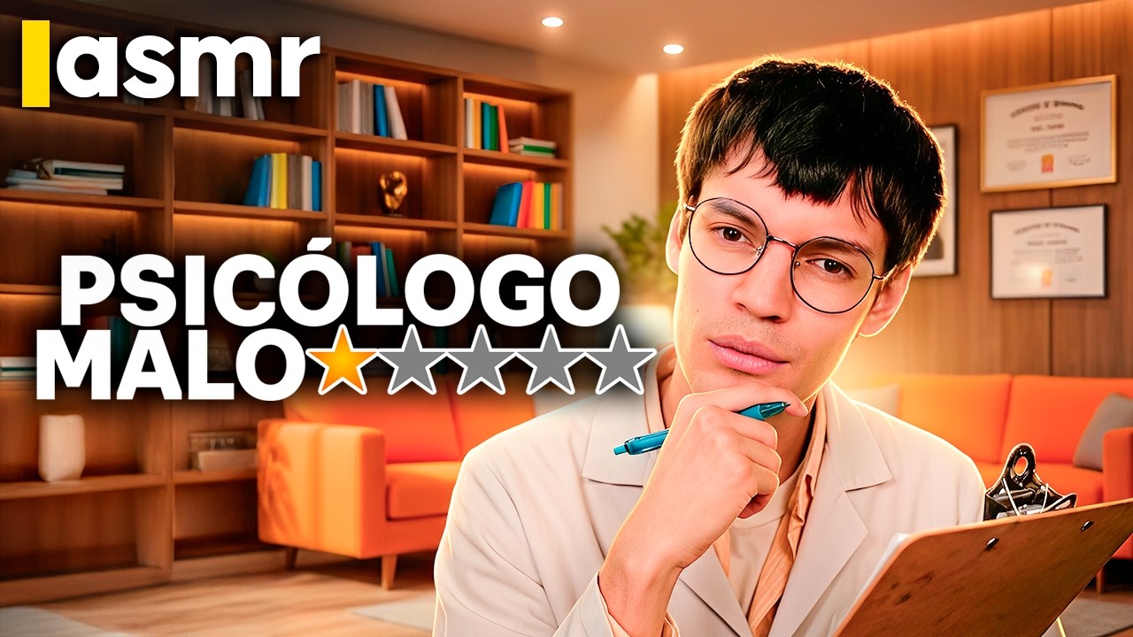 ASMR Roleplay para DORMIR: Psic&oacute;logo de malas vibras que cura tu ansiedad