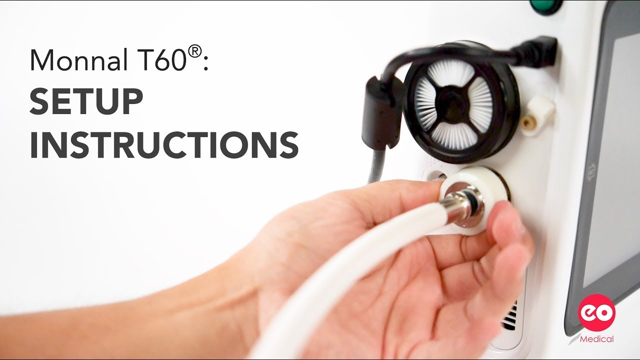 Monnal T60: How to Setup the Ventilator for Use (Without HME Filter) | S01E01