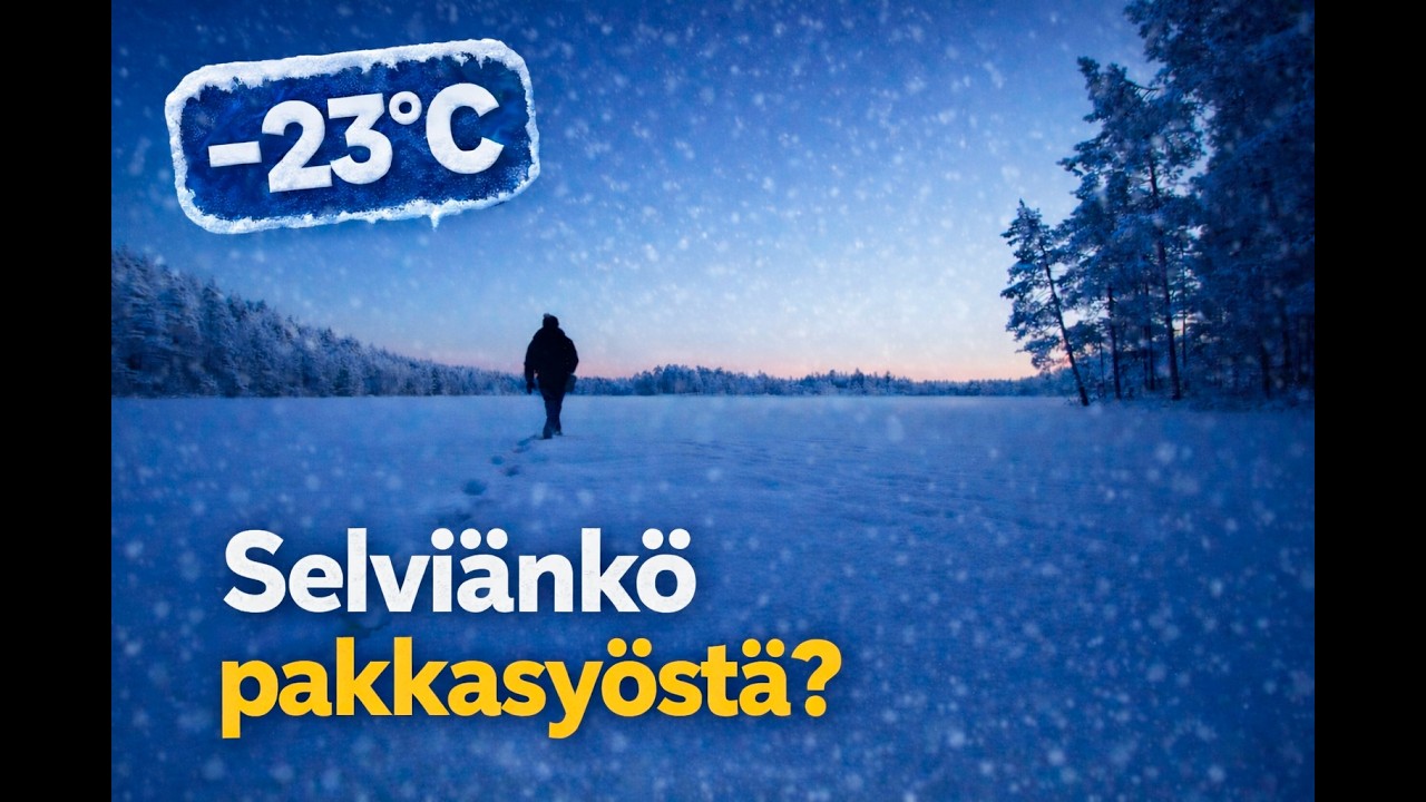 Nukuin teltassa −23°C pakkasessa | Talviretki Helvetinjärven kansallispuistossa
