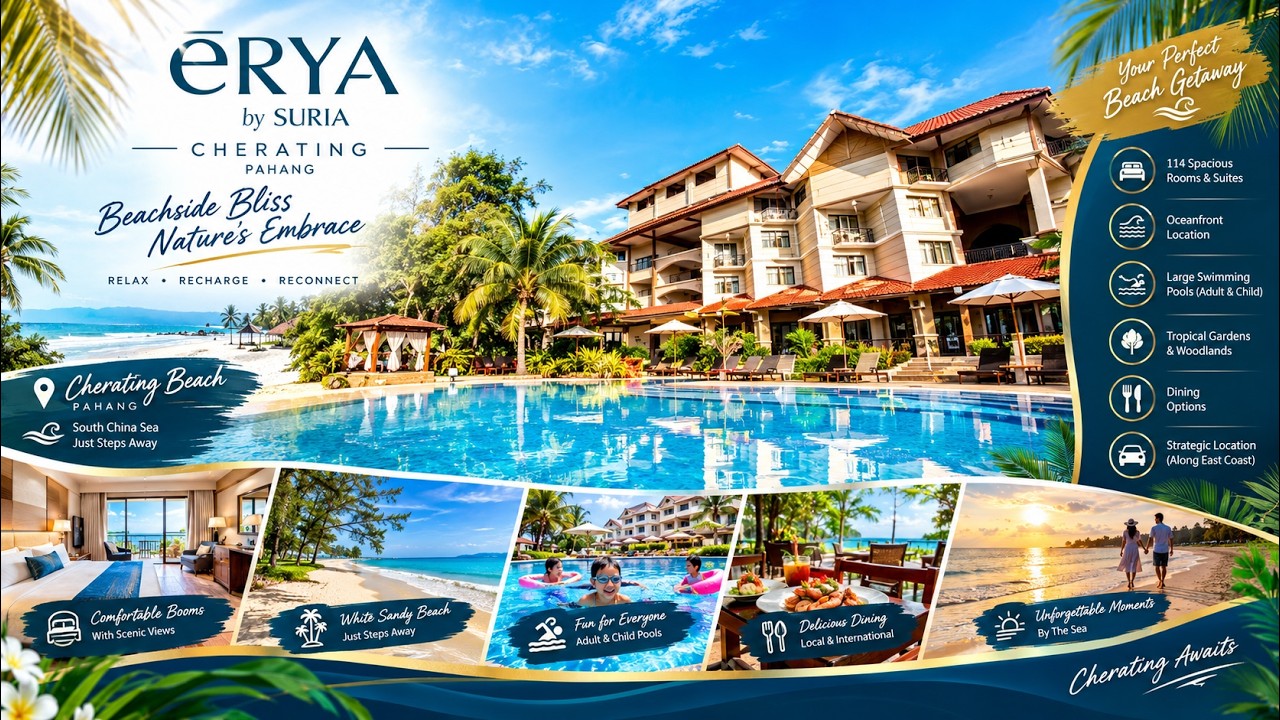 ERYA by Suria Cherating Pahang | Deluxe King Seafront