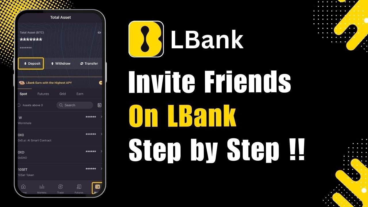 How to Invite Friends on LBank Exchange | Refer Friends on Crypto App !