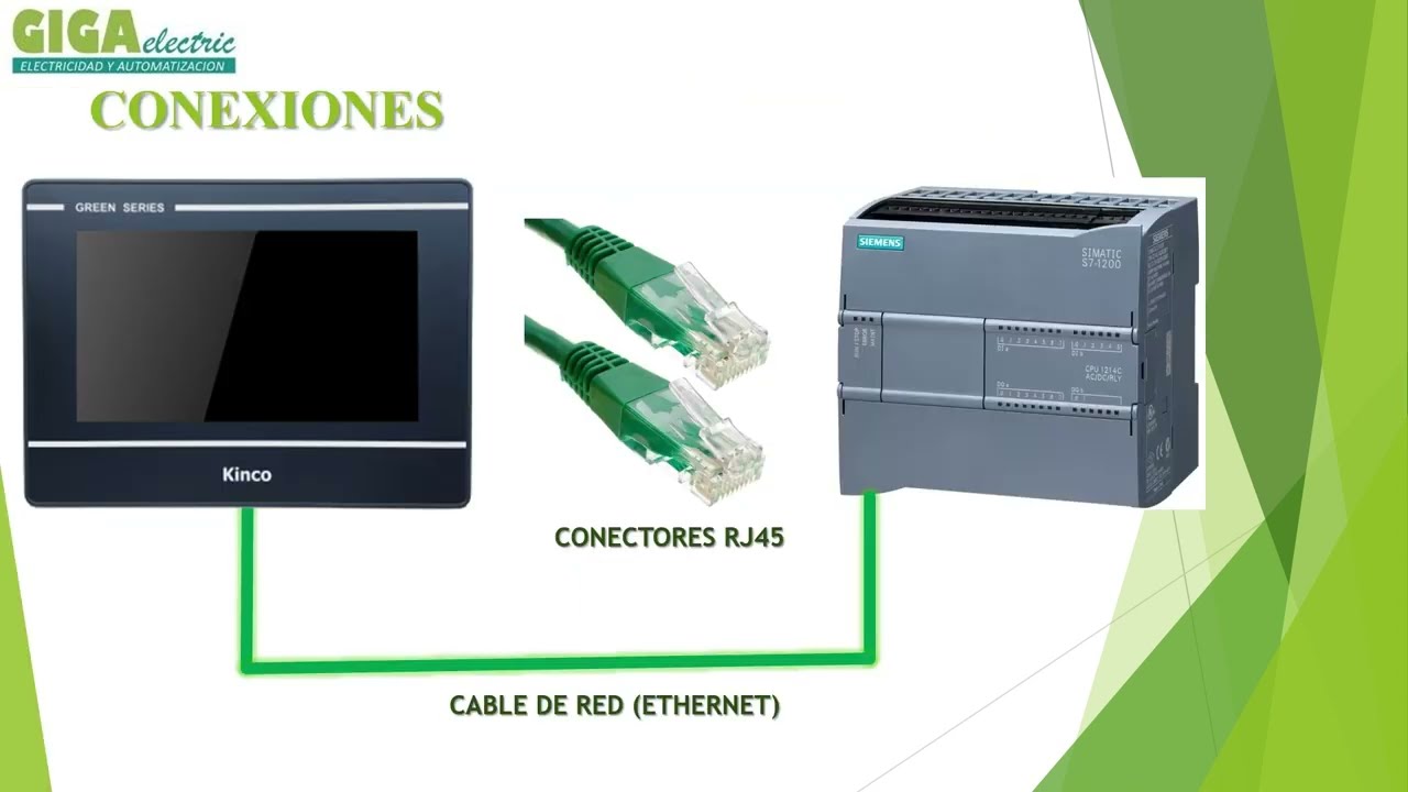 COMUNICACION ENTRE HMI KINCO Y PLC S7 1200 | 🔵 GIGA ELECTRIC 🔧✅