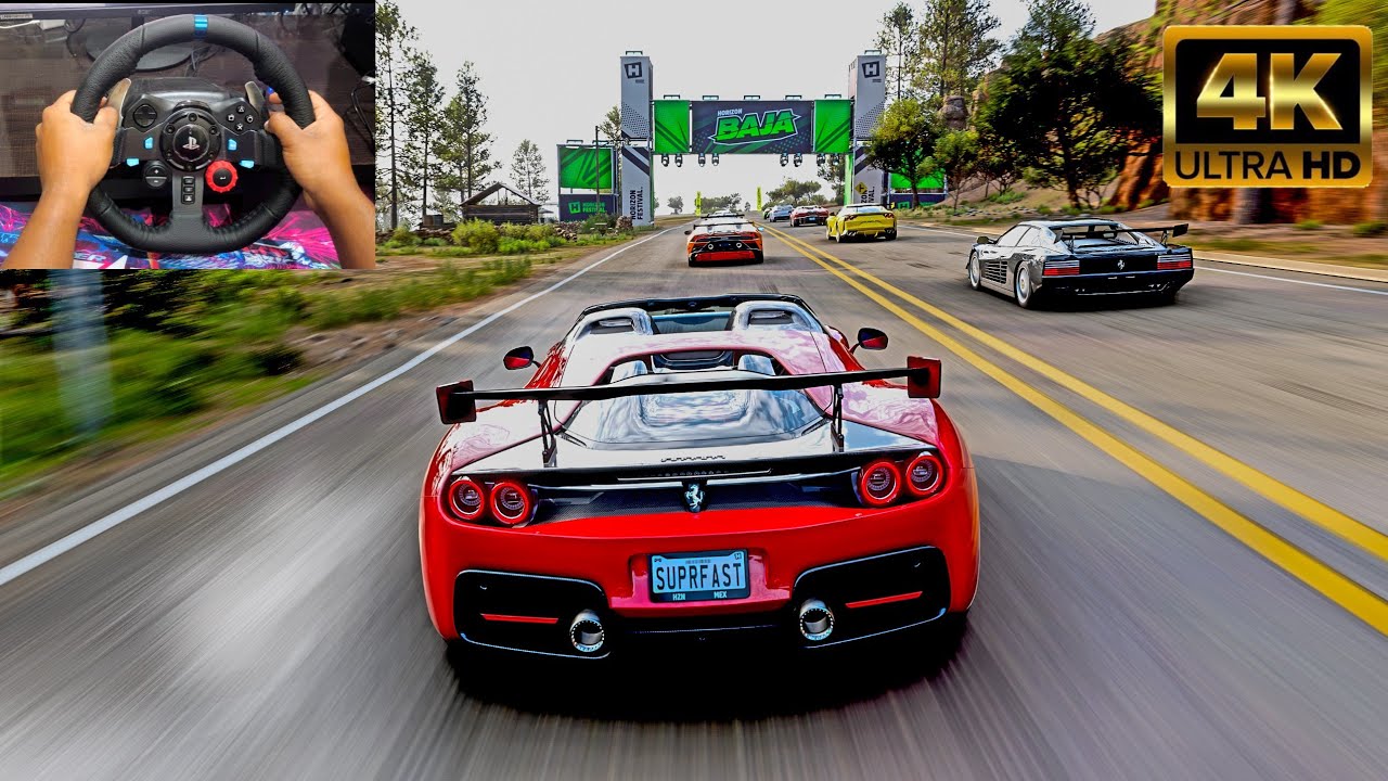 1418HP Ferrari J50 vs Supercars! 😱 | Forza Horizon 5 Logitech G29 Gameplay