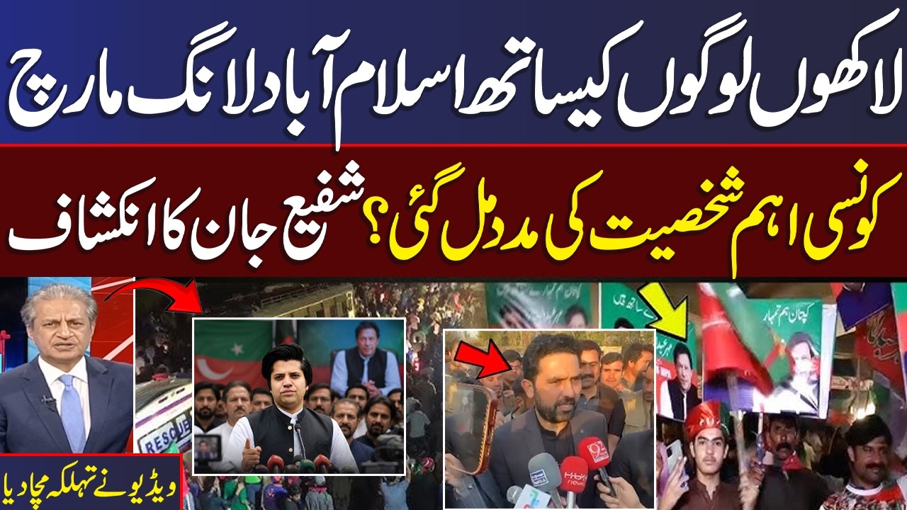 PTI Islamabad Long March | Who's Behind Protest | Shafi Jaan Exclusive Talk with Absar Alam