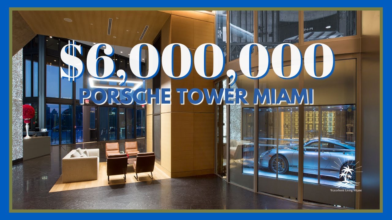 INSIDE a Porsche Tower Condo with Balcony Pool and 2-Car Garage INSIDE Unit (Virtual Home Tour)
