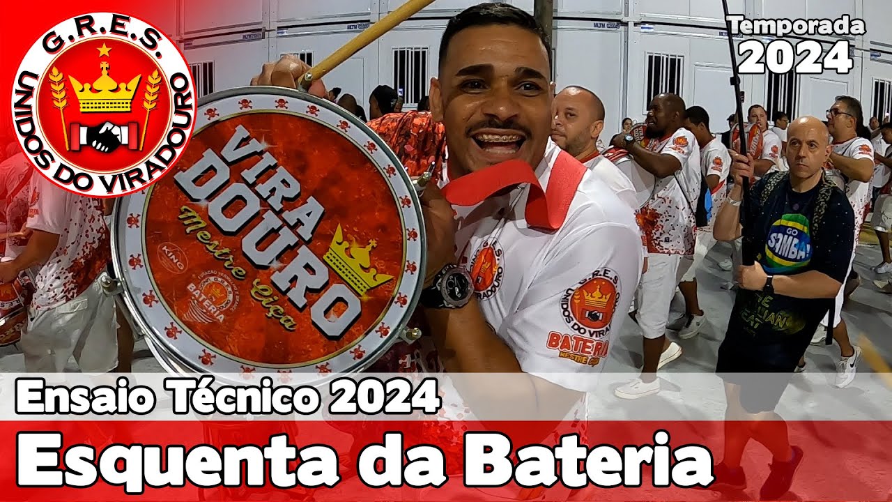 Viradouro 2024 | Esquenta da Bateria - Ensaio Técnico | Samba ao vivo - #ET24