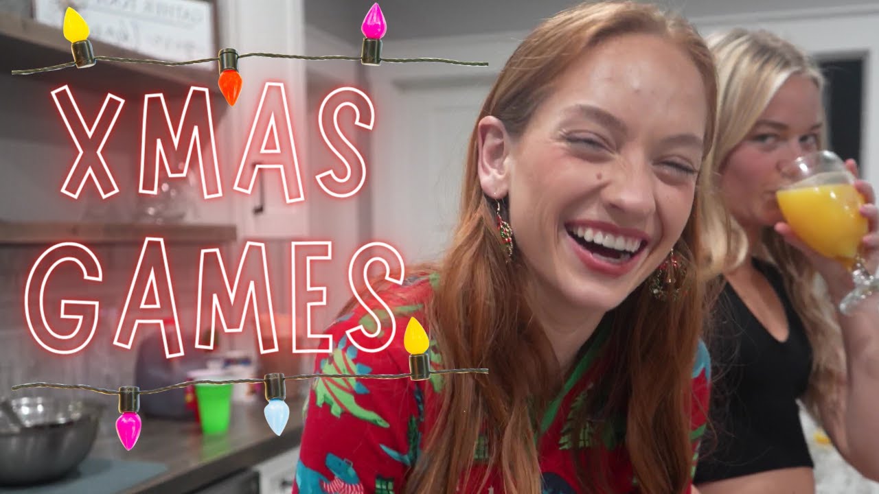 CHRISTMAS GAMES! She cupped the balls!