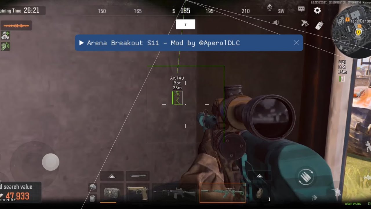 🍷SEASON 11 ARENA BREAKOUT NEW HACK MOD MENU+AIMBOT+ESP+NO RECOIL