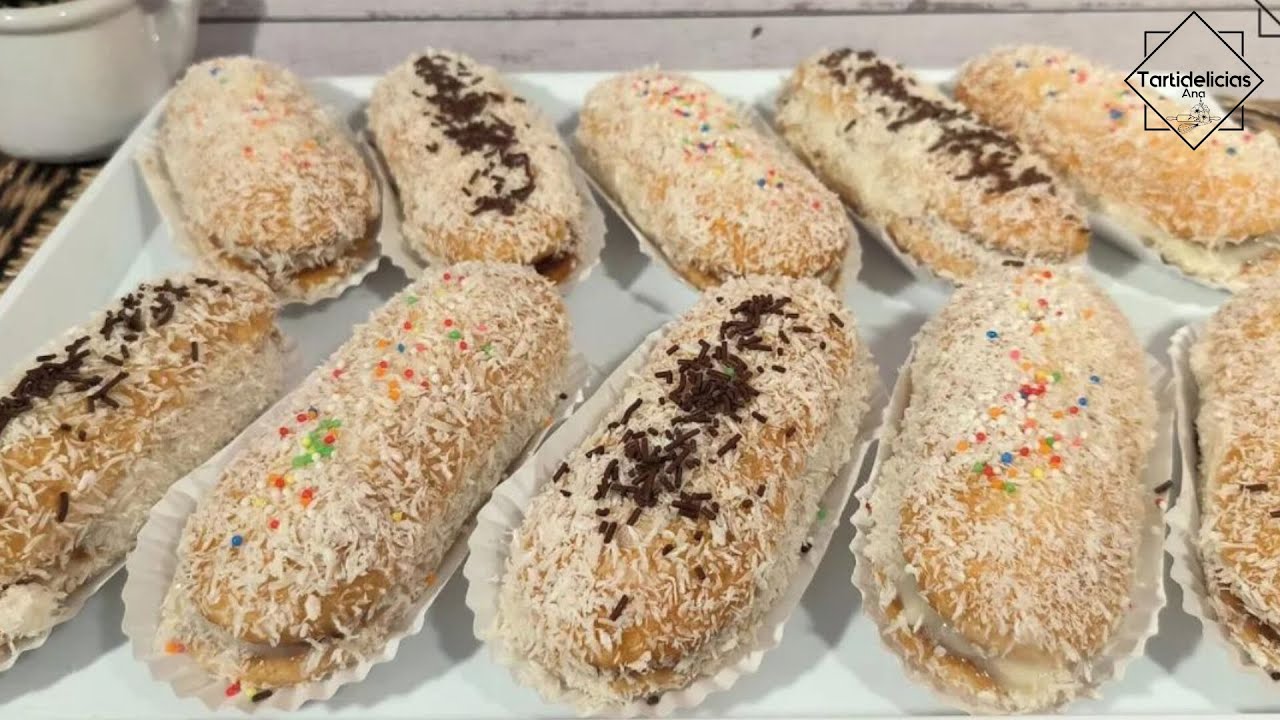 ❌SIN HORNO 👵 PASTELITOS  de mi ABUELA Rápidos, BARATOS y Muy Fáciles ❗ BESITOS de CREMA de COCO