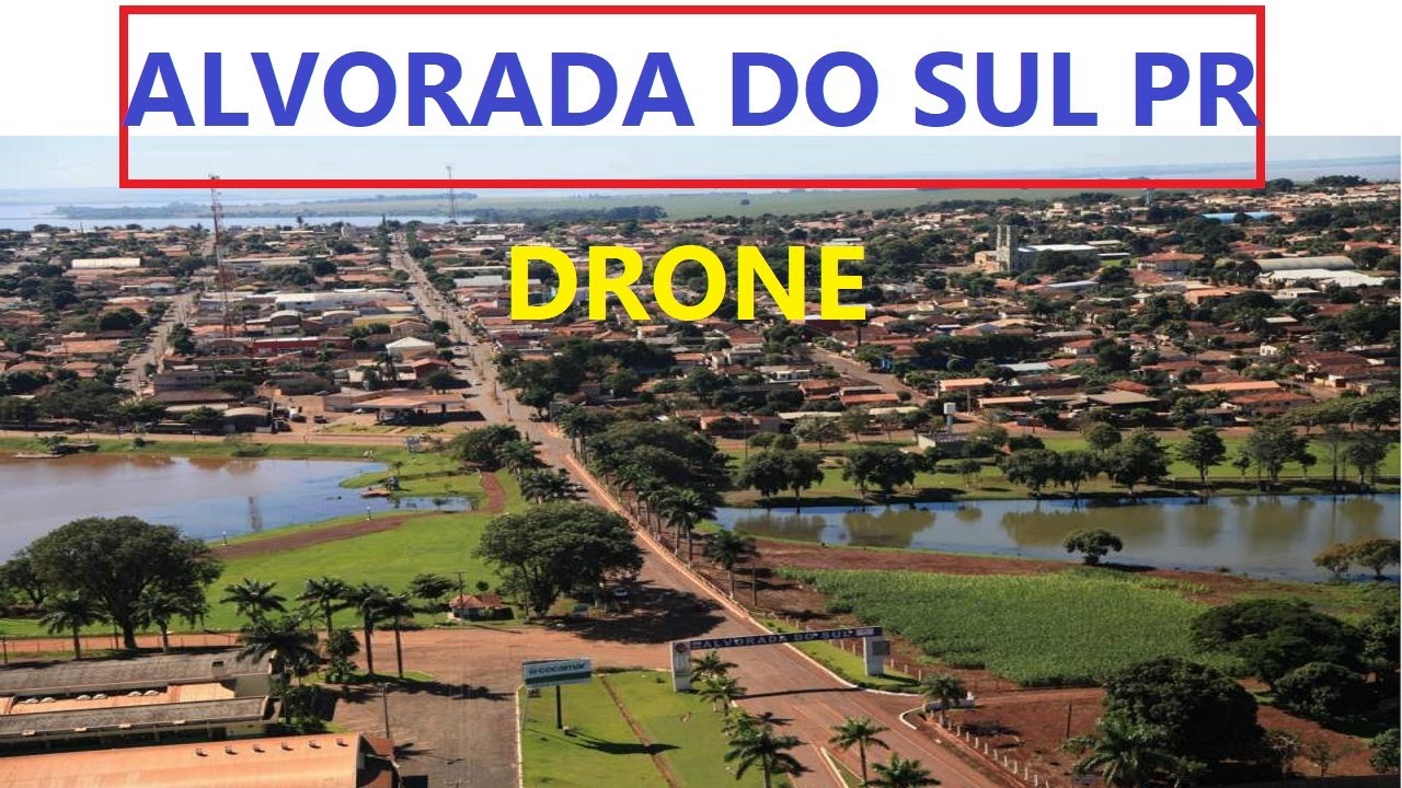 Alvorada do Sul   Paraná  CONHEÇA A CIDADE DRONE 360° 4K  IMAGENS DA CIDADE DO INTERIOR
