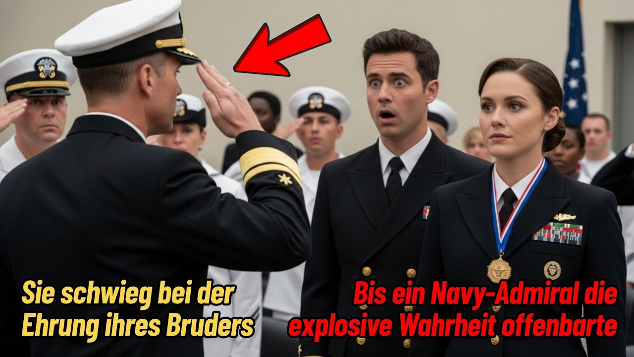 Sie schwieg bei der Ehrung ihres Bruders – bis ein Navy-Admiral die explosive Wahrheit offenbarte