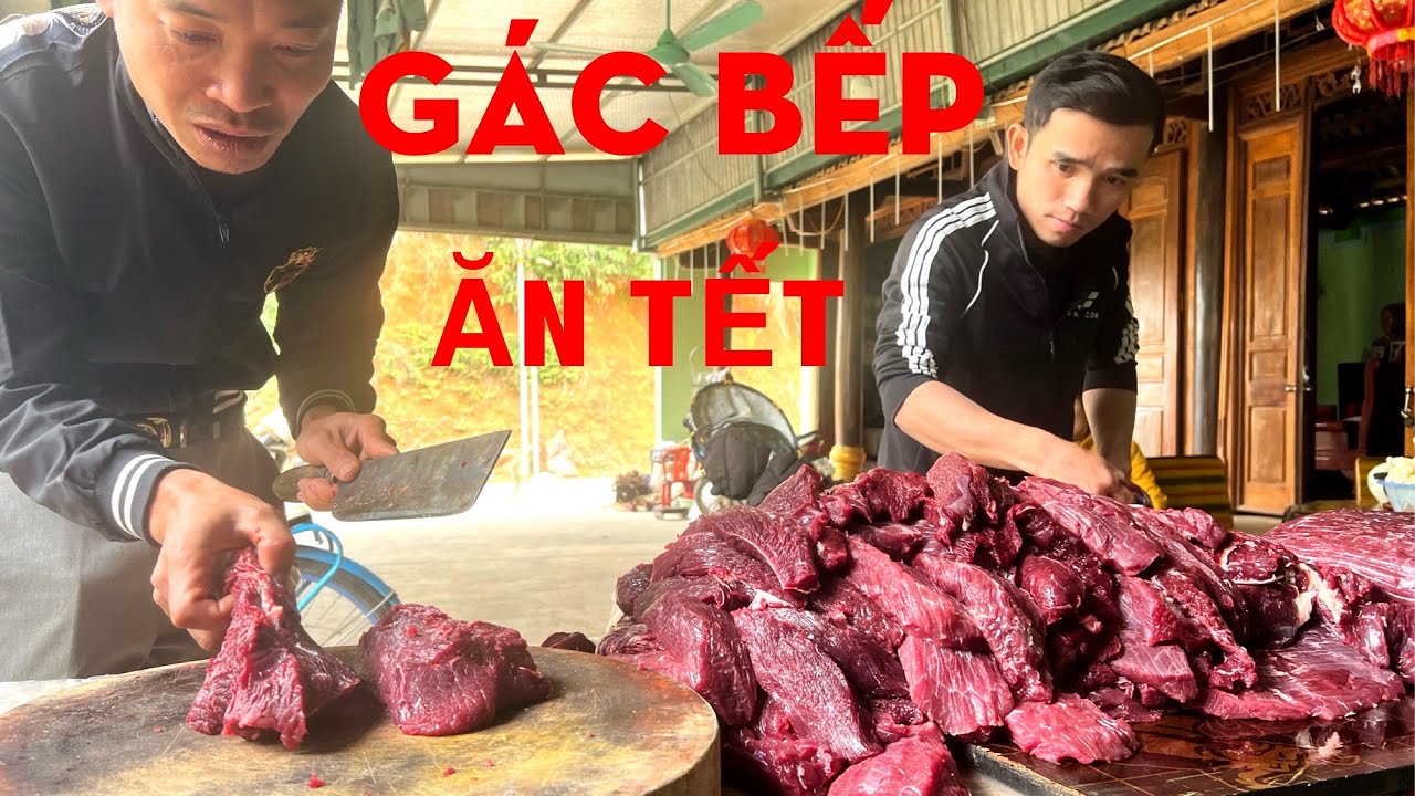 CHUẨN BỊ 50 KG THỊT GÁC BẾP ĐỂ ĂN TẾT-TỰ THỢ RỪNG