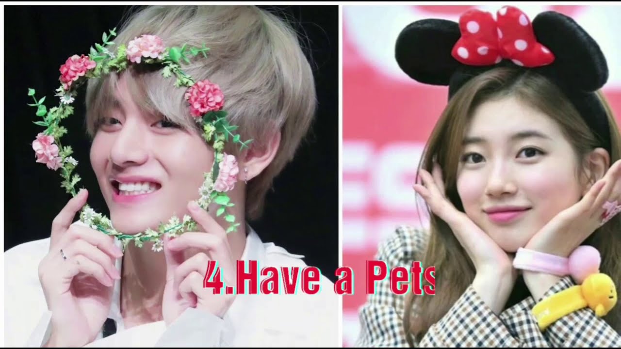 SUZY and V BTS|Alien Couple|similarity|Besides having AB blood type