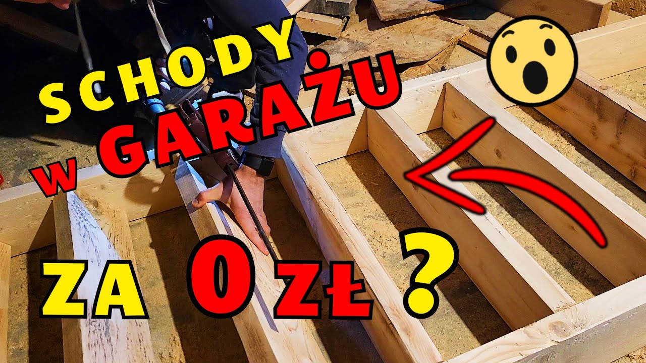 ►JAK zrobić drewniane schody strychowe w garażu? Wykorzystaj ODPADY za 0zł! Dom za 100 tys 392