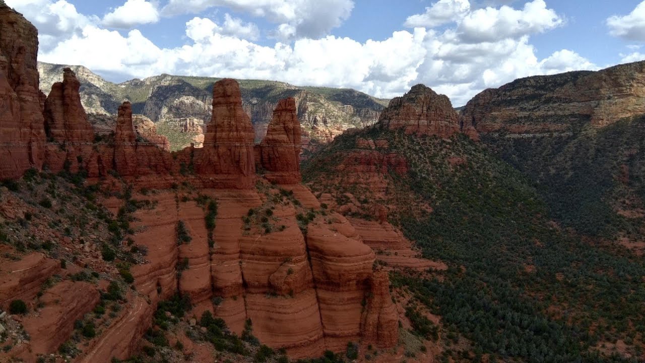 Calm Aerial Drift - Sedona at Dusk