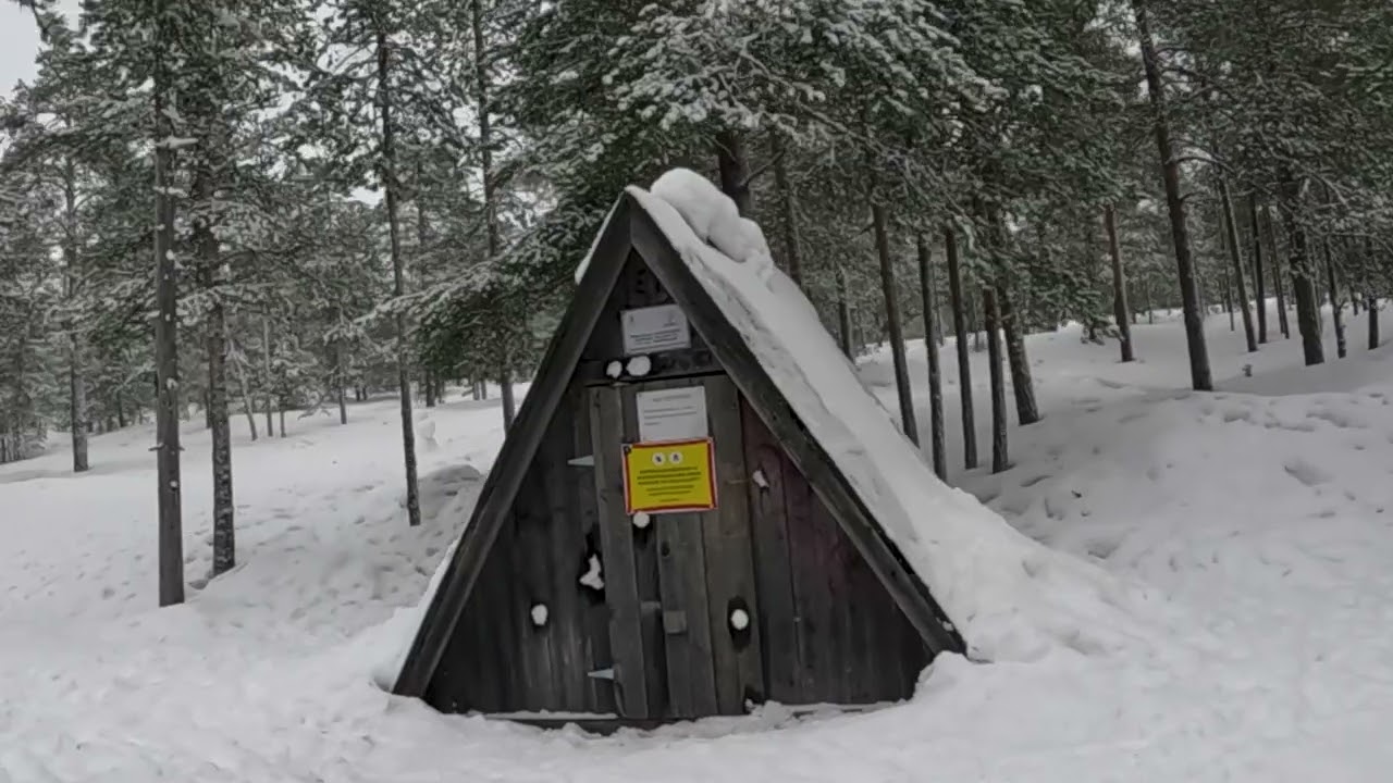 Ounasvaara Winter Walking in Rovaniemi, Lapland, Finland
