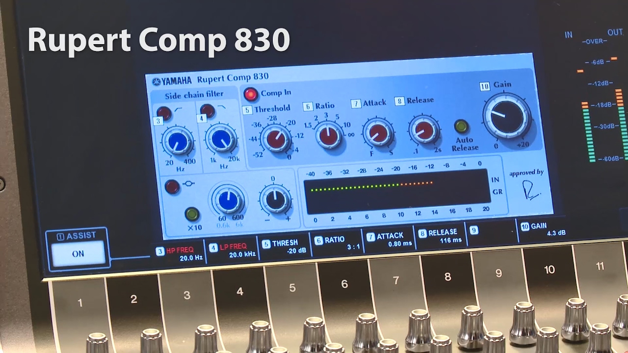 Yamaha RIVAGE PM10: Rupert Comp Plugins