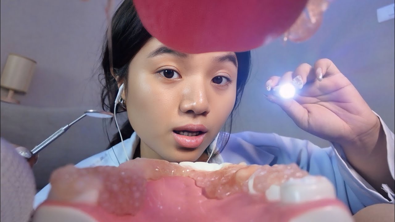 ASMR Thai Dentist Clean Your Teeth 🦷✨ (Eng CC)