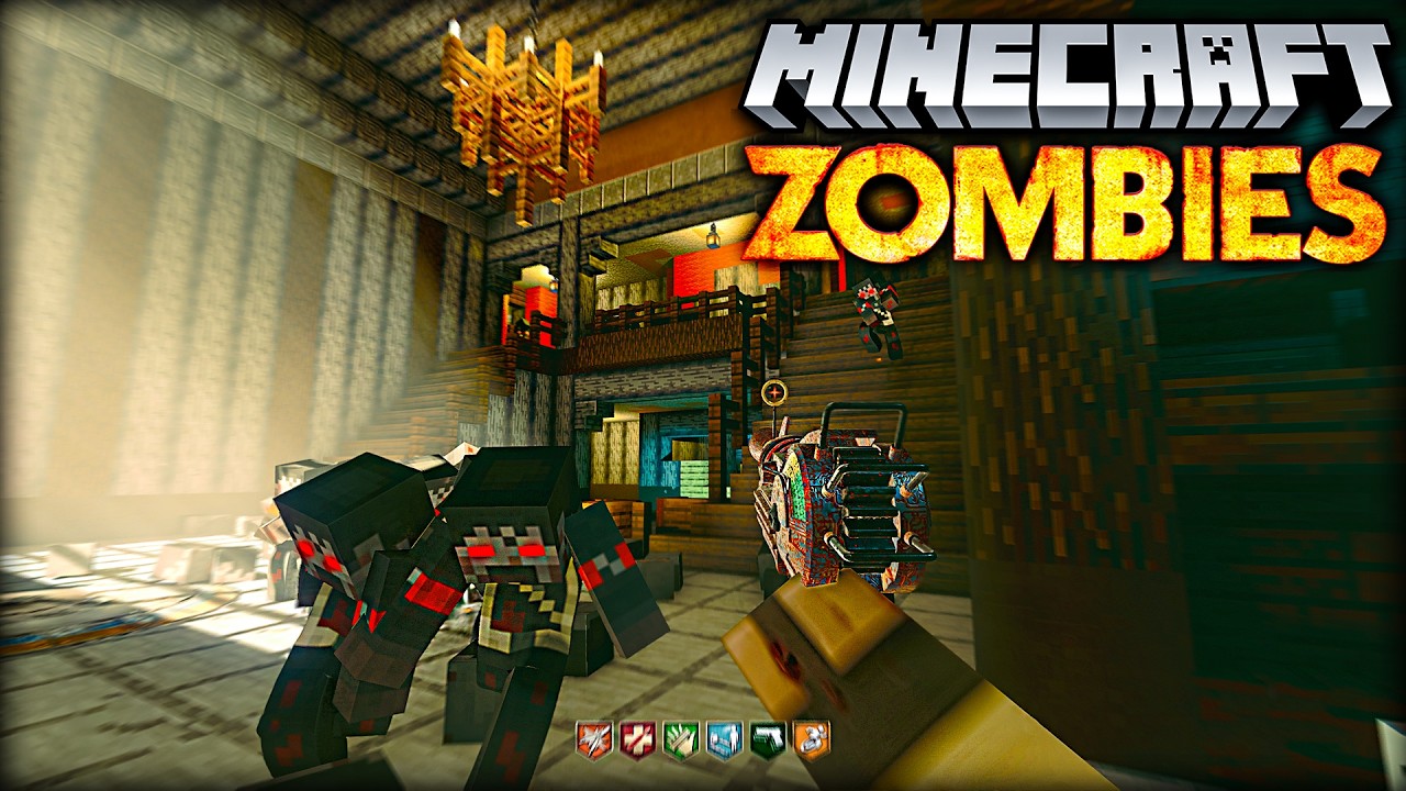 Прохождение ремейка MINECRAFT Kino Zombies... (Black Ops 3)