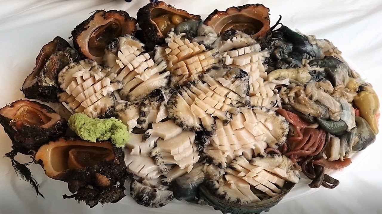 노량진수산시장 왕전복해물모듬회 'Abalone sashimi'  korea seafood market (Noryangin) [맛있겠다] It looks delicious