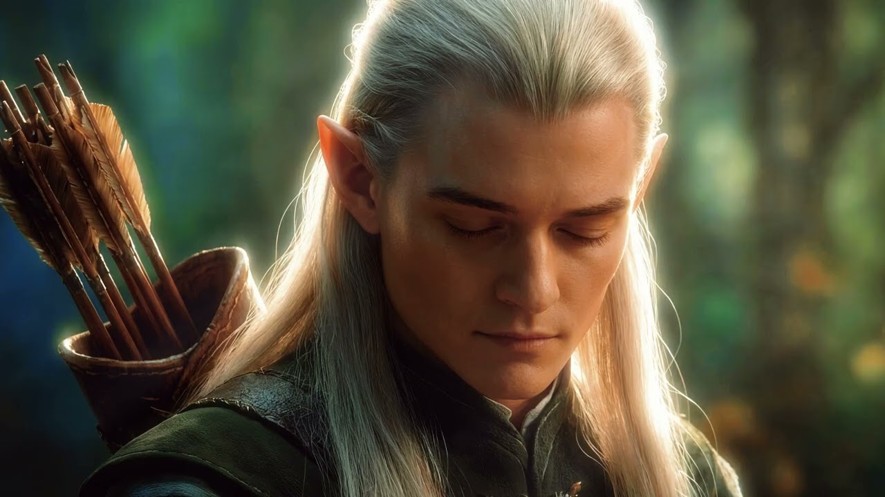 Legolas at Rest in the Woodland Realm 🌿 | LOTR Elven Ambience