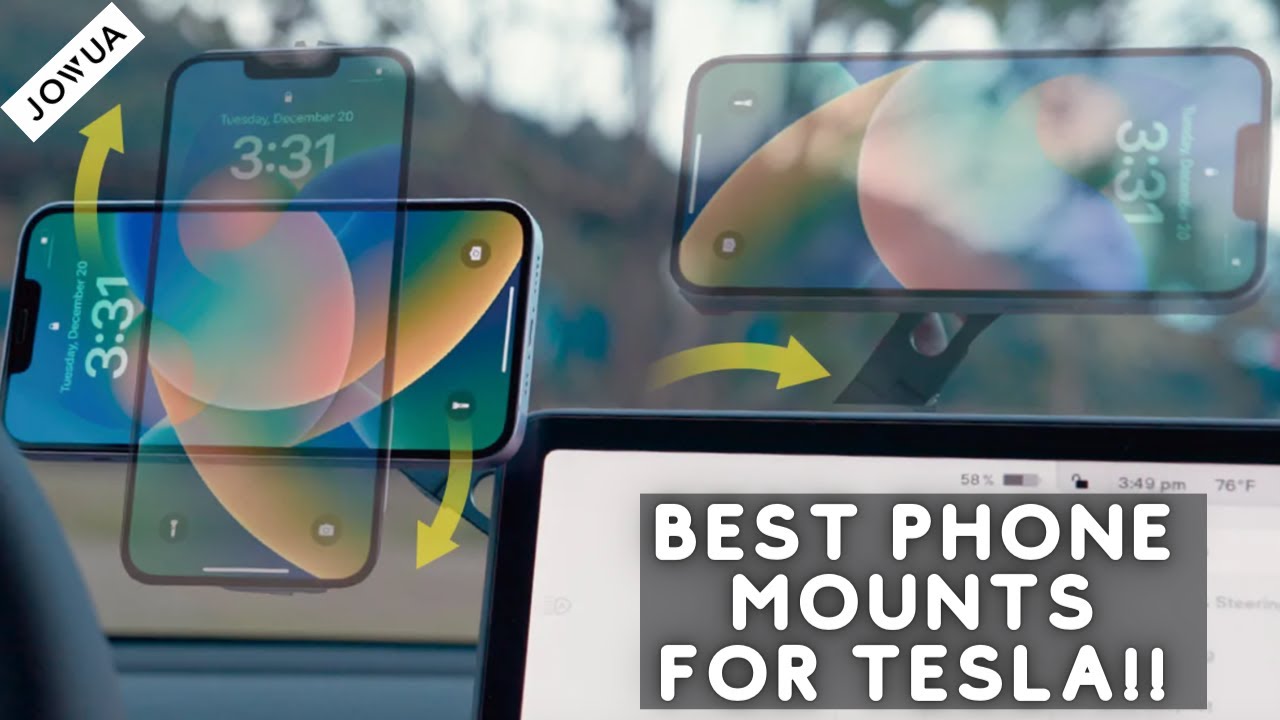 MUST Have Adjustable And Hideaway Phone Mounts For Your Tesla!!