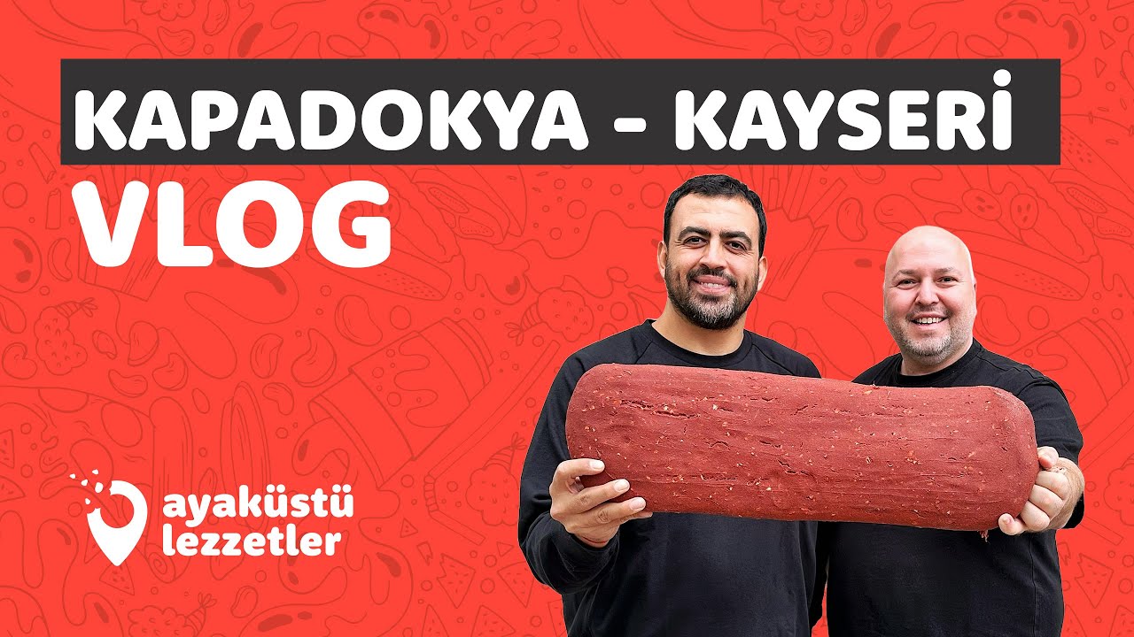 KAPADOKYA - KAYSERİ VLOG (Hamursuz, Kayseri pastırması, pöç, fırın ağzı) Ayaküstü Lezzetler