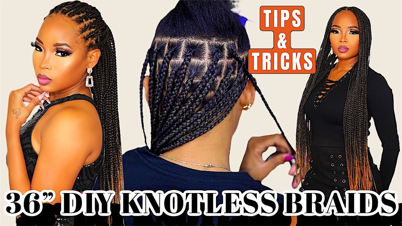knotless box braids tutorial for beginners | | FEAT. BTL BRAIDING RACK
