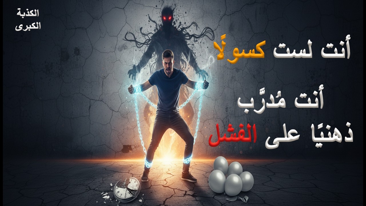 أنت لست كسولًا — أنت مُدرَّب ذهنيًا على الفشل