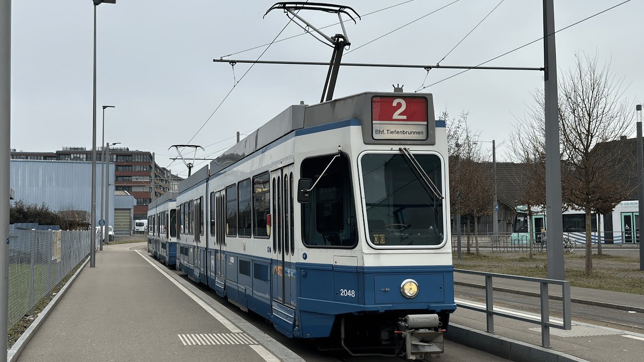 Linie 2 Zürich - Schlieren Geissweid bis Bahnhof Tiefenbrunnen