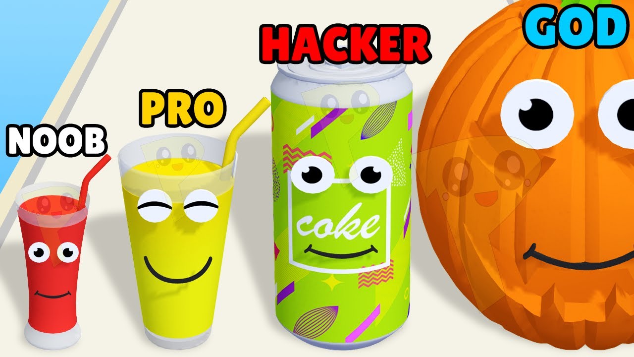 NOOB vs PRO vs HACKER vs GOD in Juice Run